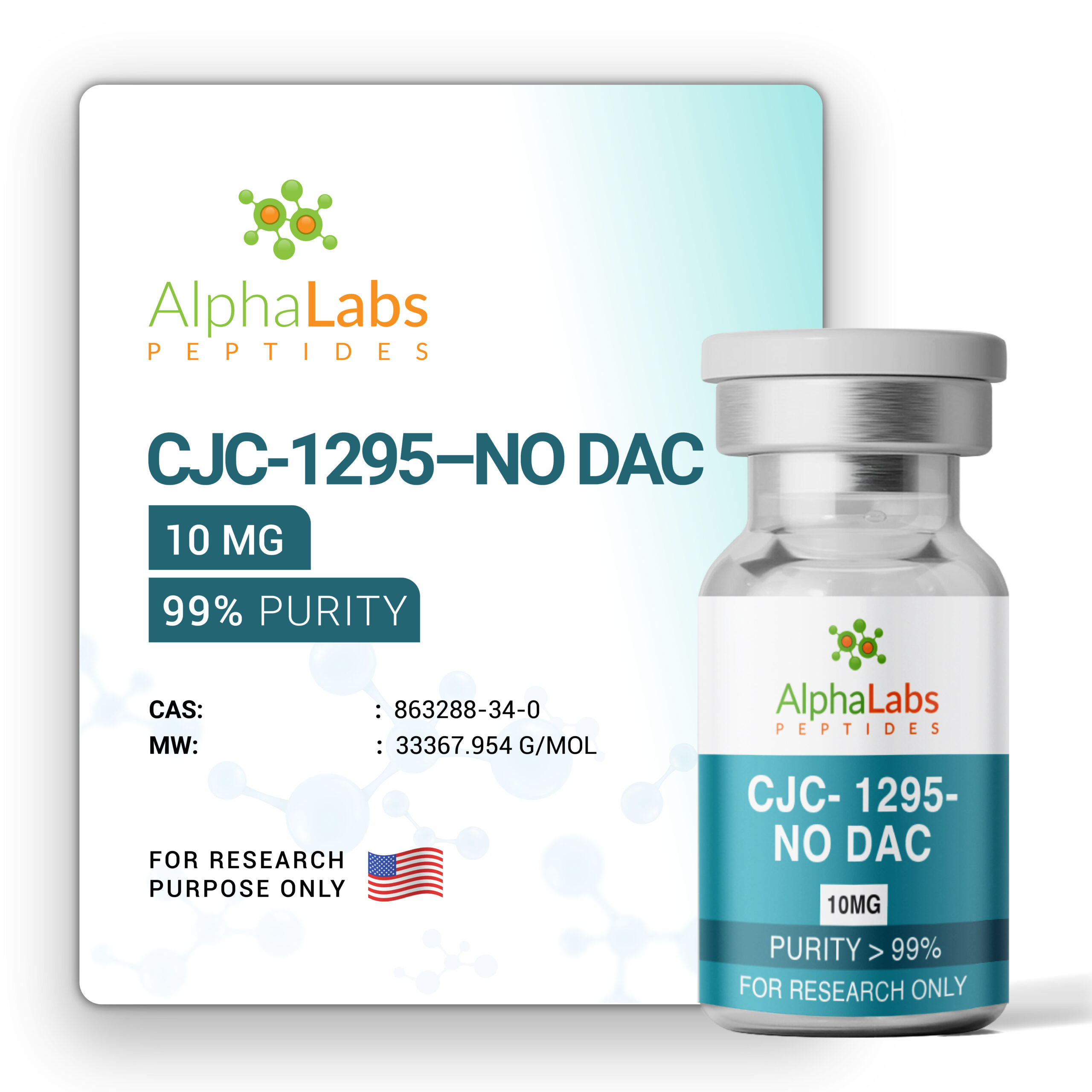 CJC-1295 - NO DAC - (10mg) - Image 2
