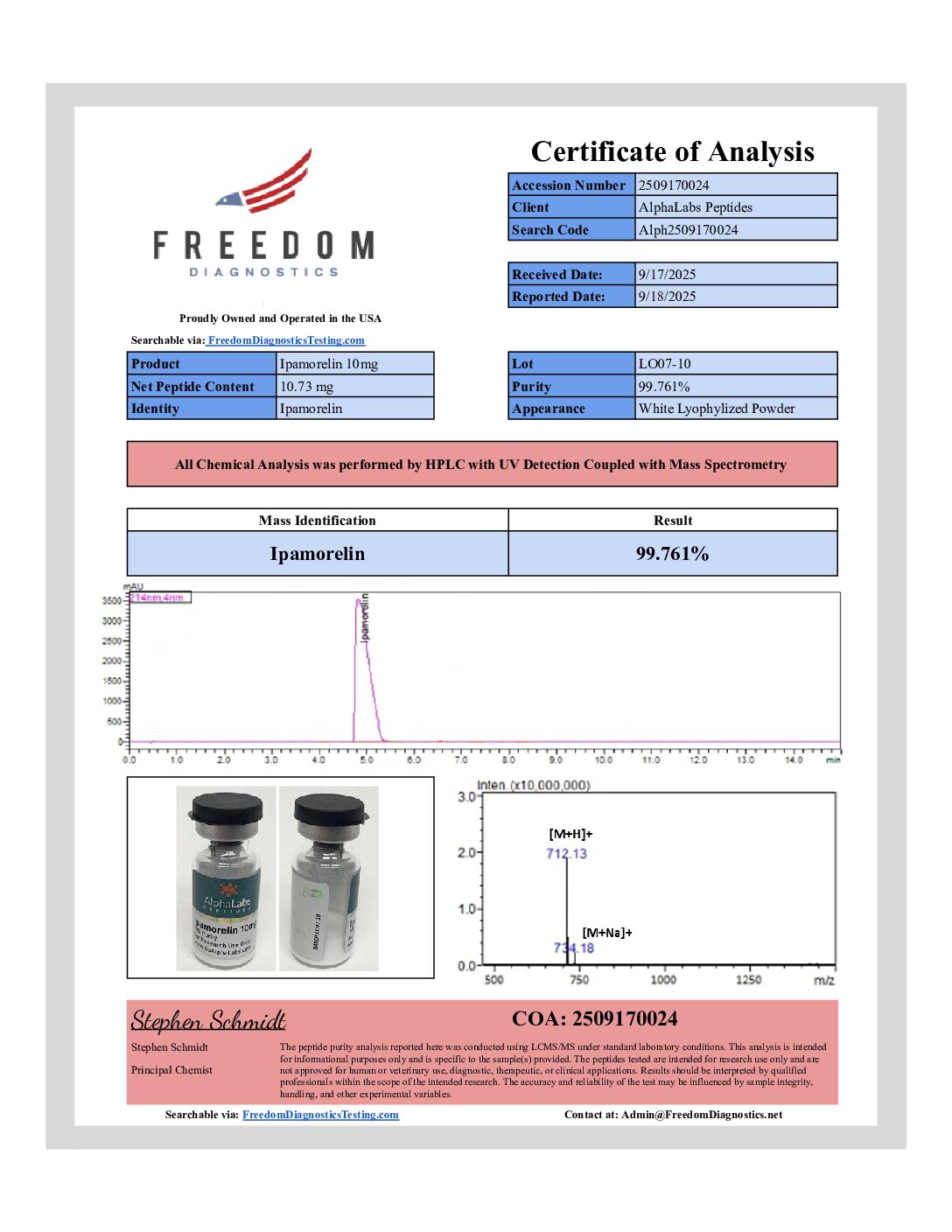 Ipamorelin (10mg) (10 Vials) - Image 3