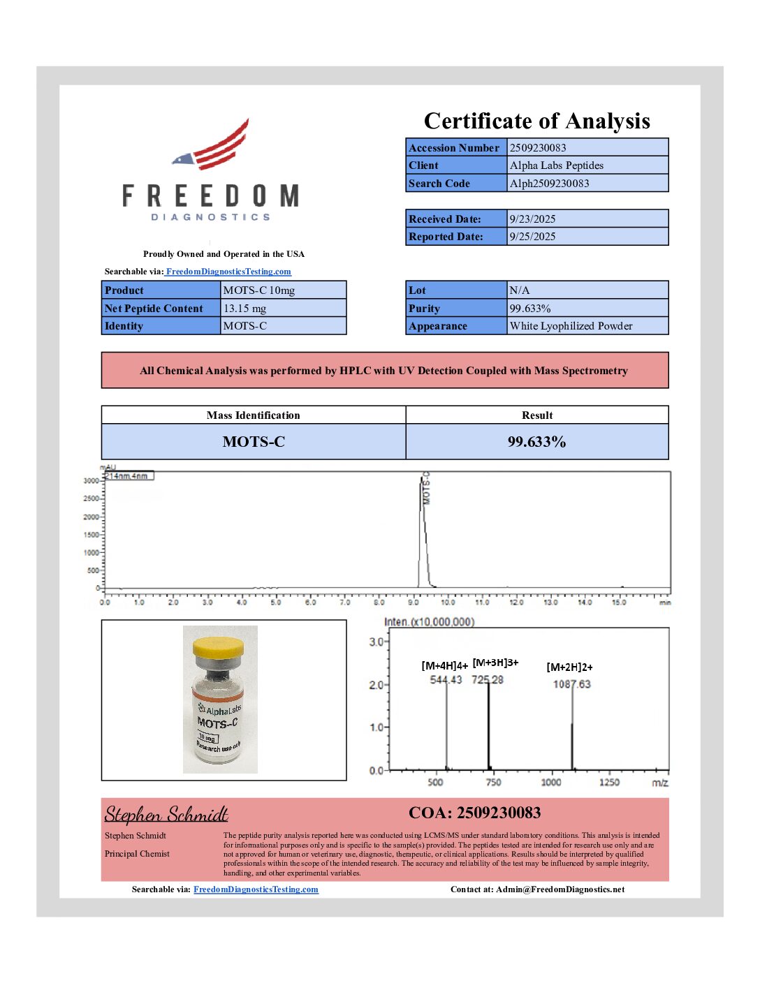 MOTS-C (10mg) (10 Vials) - Image 4