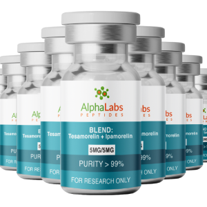 BLEND: Tesamorelin (5mg) + Ipamorelin (5mg) (10 Vials)