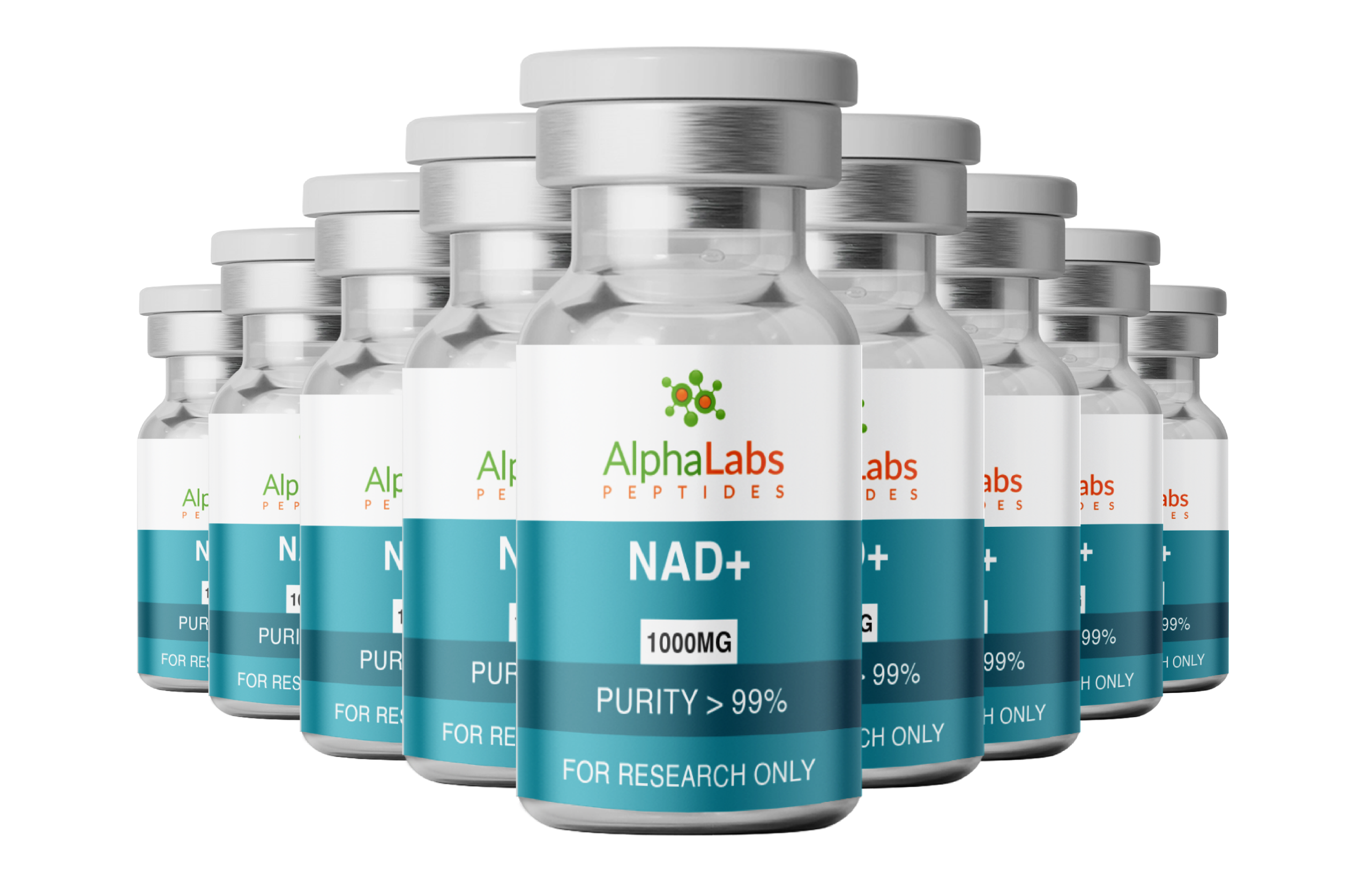 NAD+ (1000mg) (10 Vials)