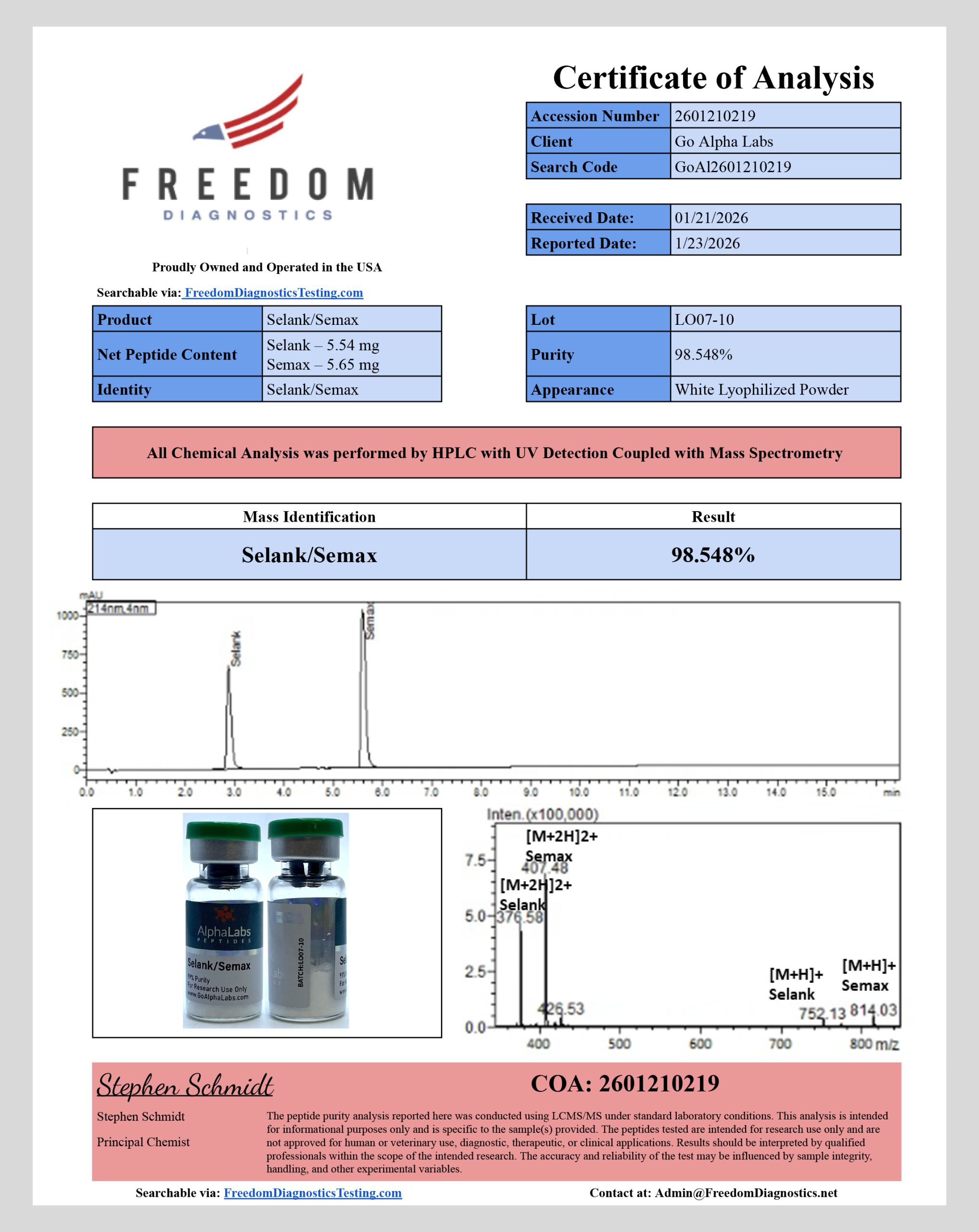 BLEND: Selank (5mg) / Semax (5mg) - Image 4