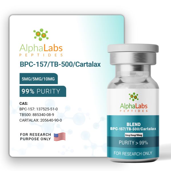 Blend: BPC-157 (5mg) / TB-500 (5mg) / Cartalax (10mg) – Go Alpha Labs